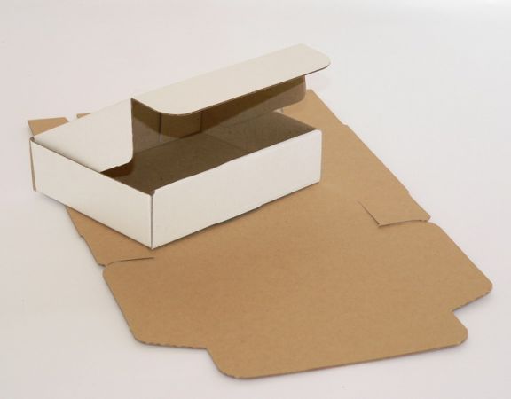 Cutie transport prajituri 425x360x105 mm cu autoformare din carton rezistent